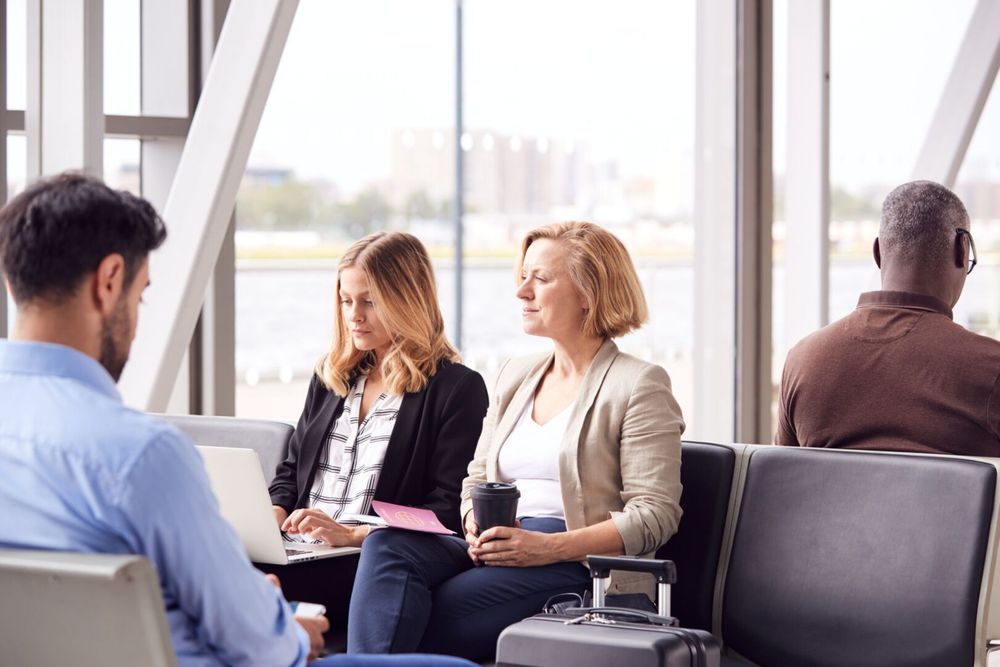 Salon d'aéroport : Combiner travail et voyage